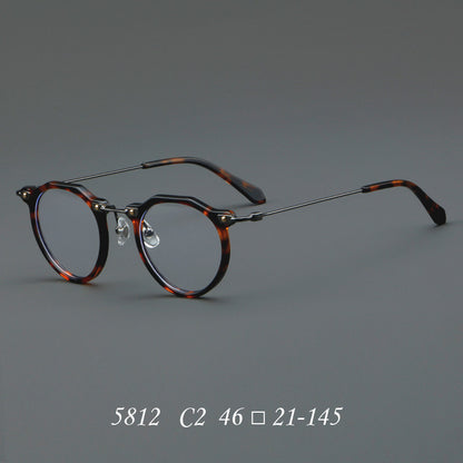 Neu Brille 5812 Retro Brillengestell Metall Optische Brillengestell