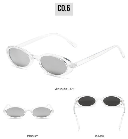 UV-proof Sunshade Small Oval Frame Sunglasses