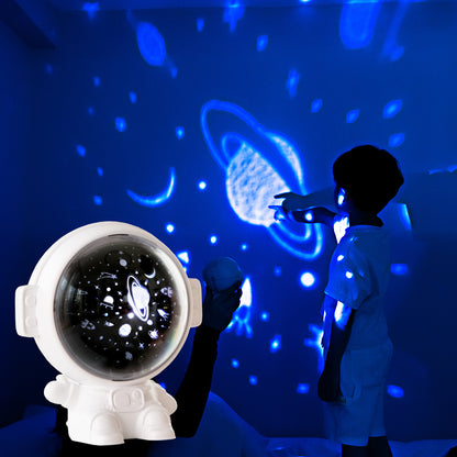 Projecteur d'étoiles de la galaxie, veilleuse de ciel étoilé, lampe d'astronaute, décoration de chambre, cadeau pour enfant, bébé, Noël, projection d'astronaute